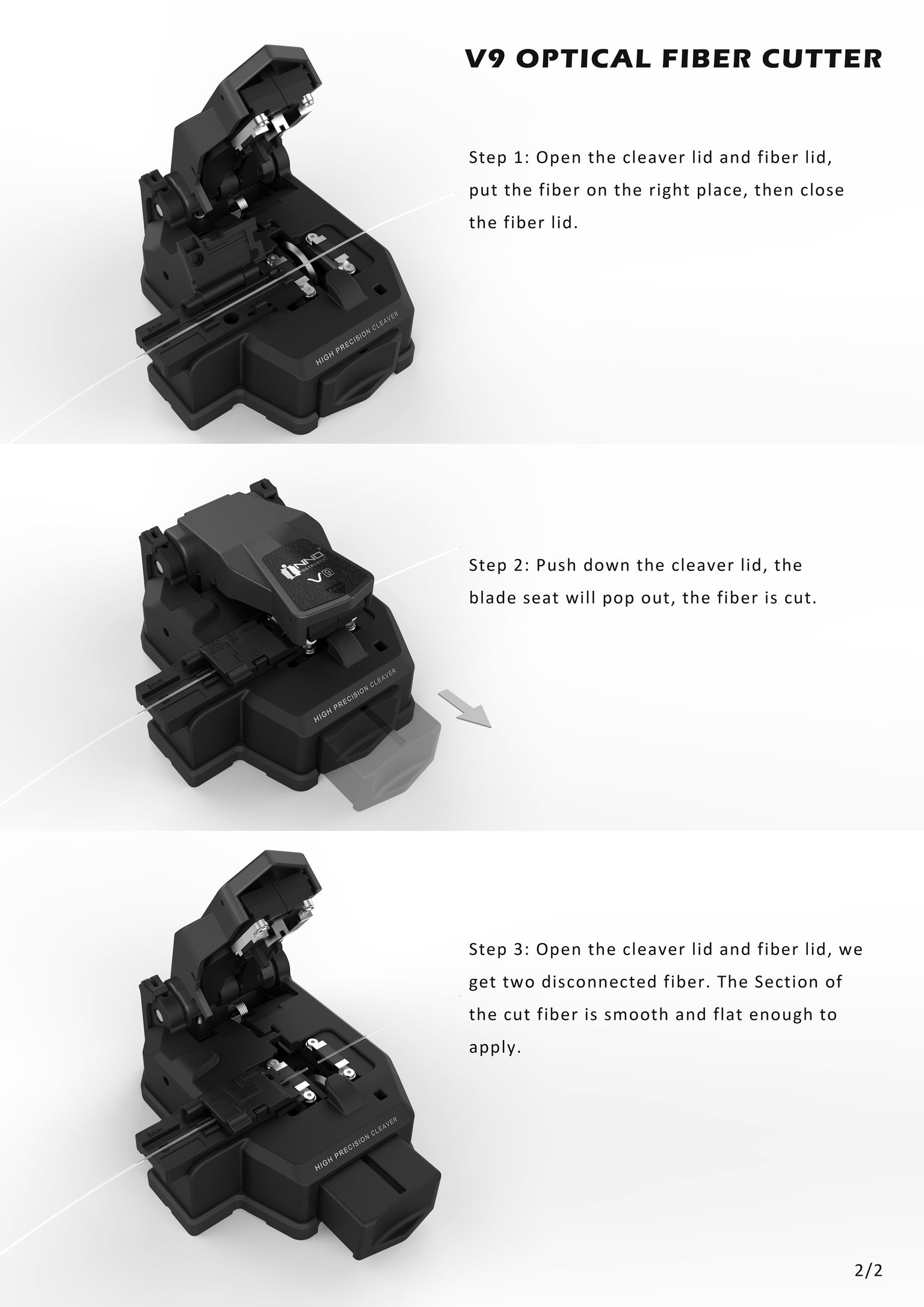 V9 Optical fiber cutter