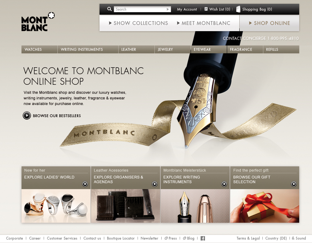 Montblanc international discount gmbh company profile