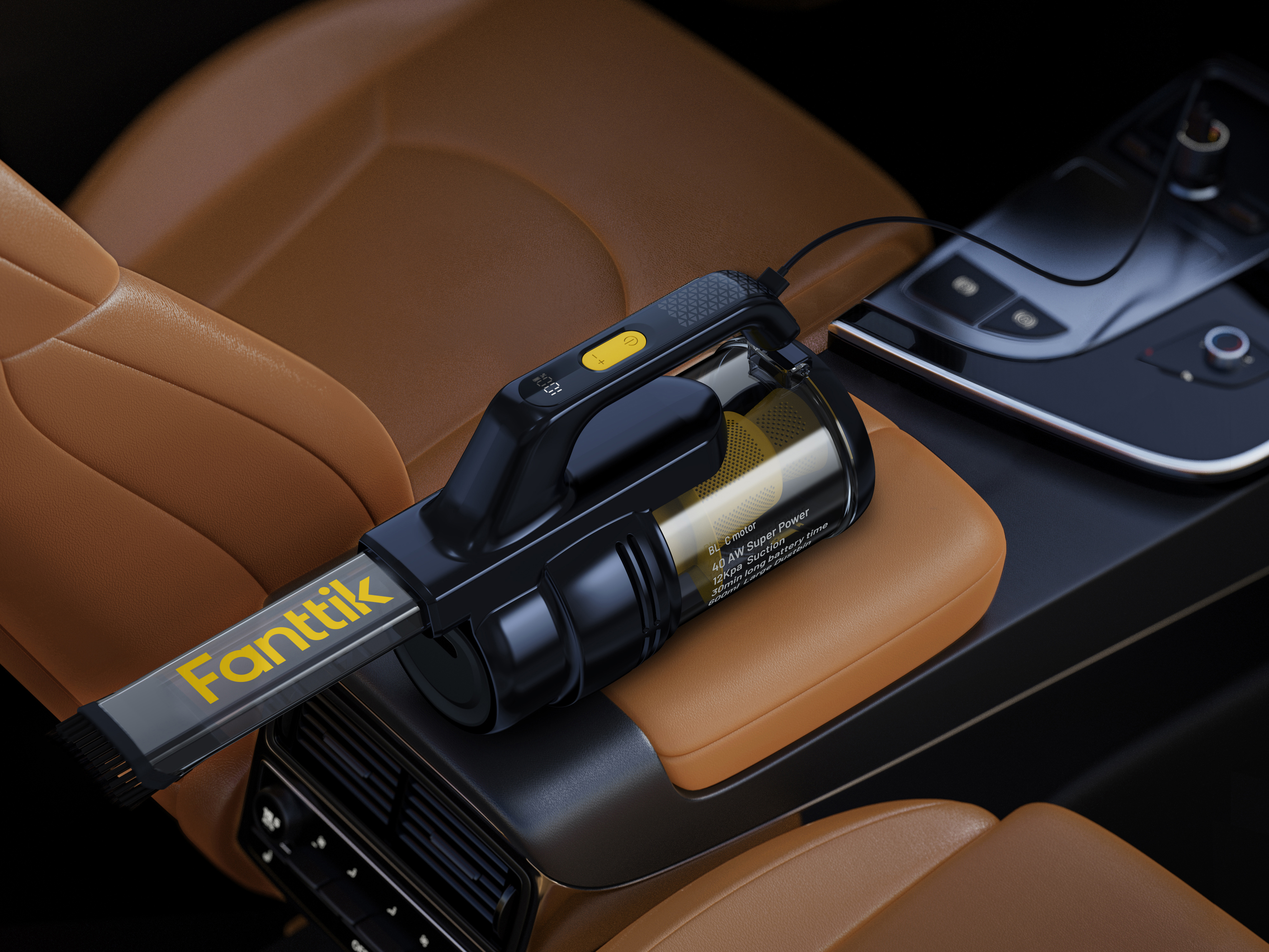 V9 Mate Cordless Car Vacuum, Portable Vacuum for SUV/MPV Car, Fanttik