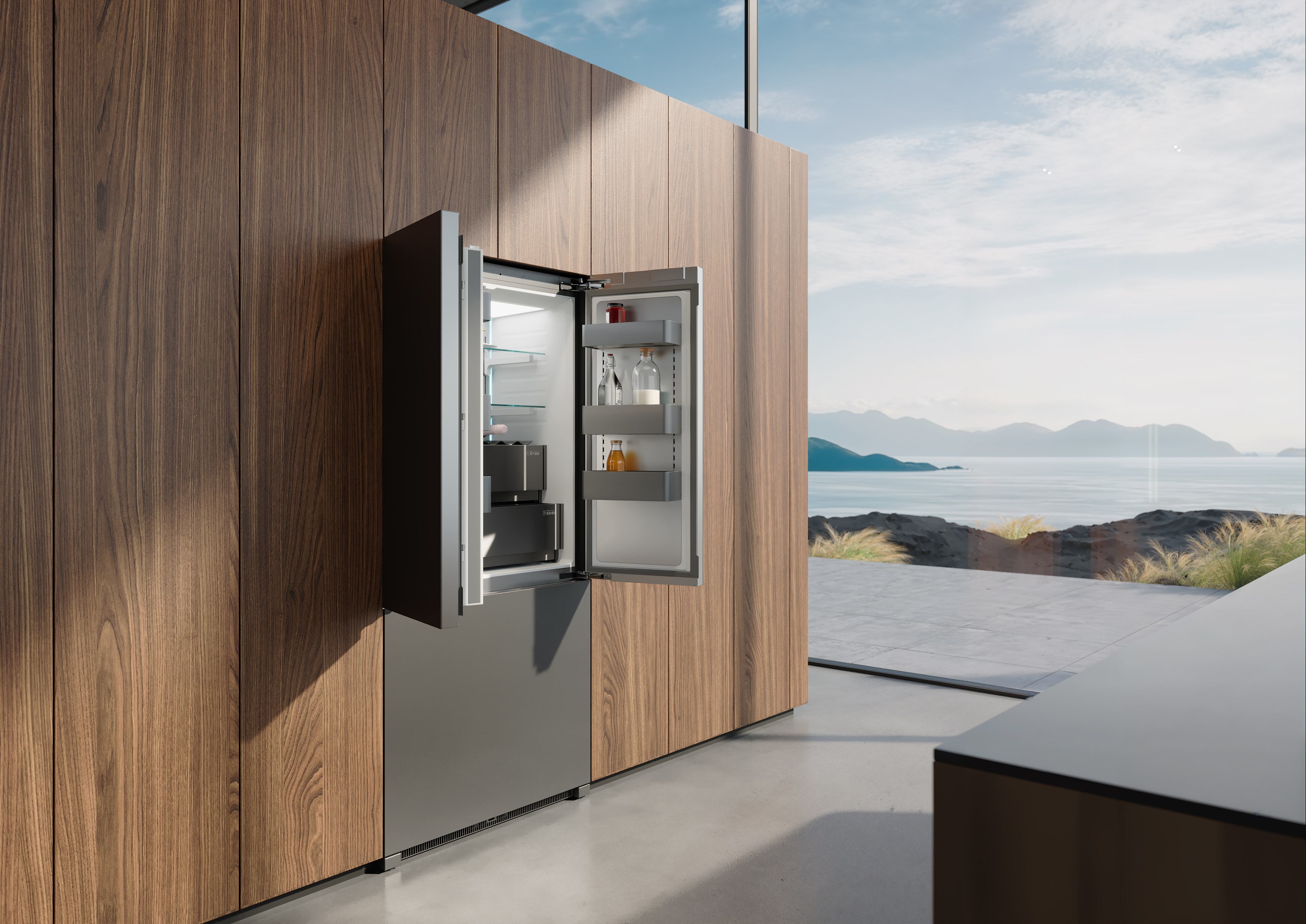 Fotile flat embedded high-end refrigerator