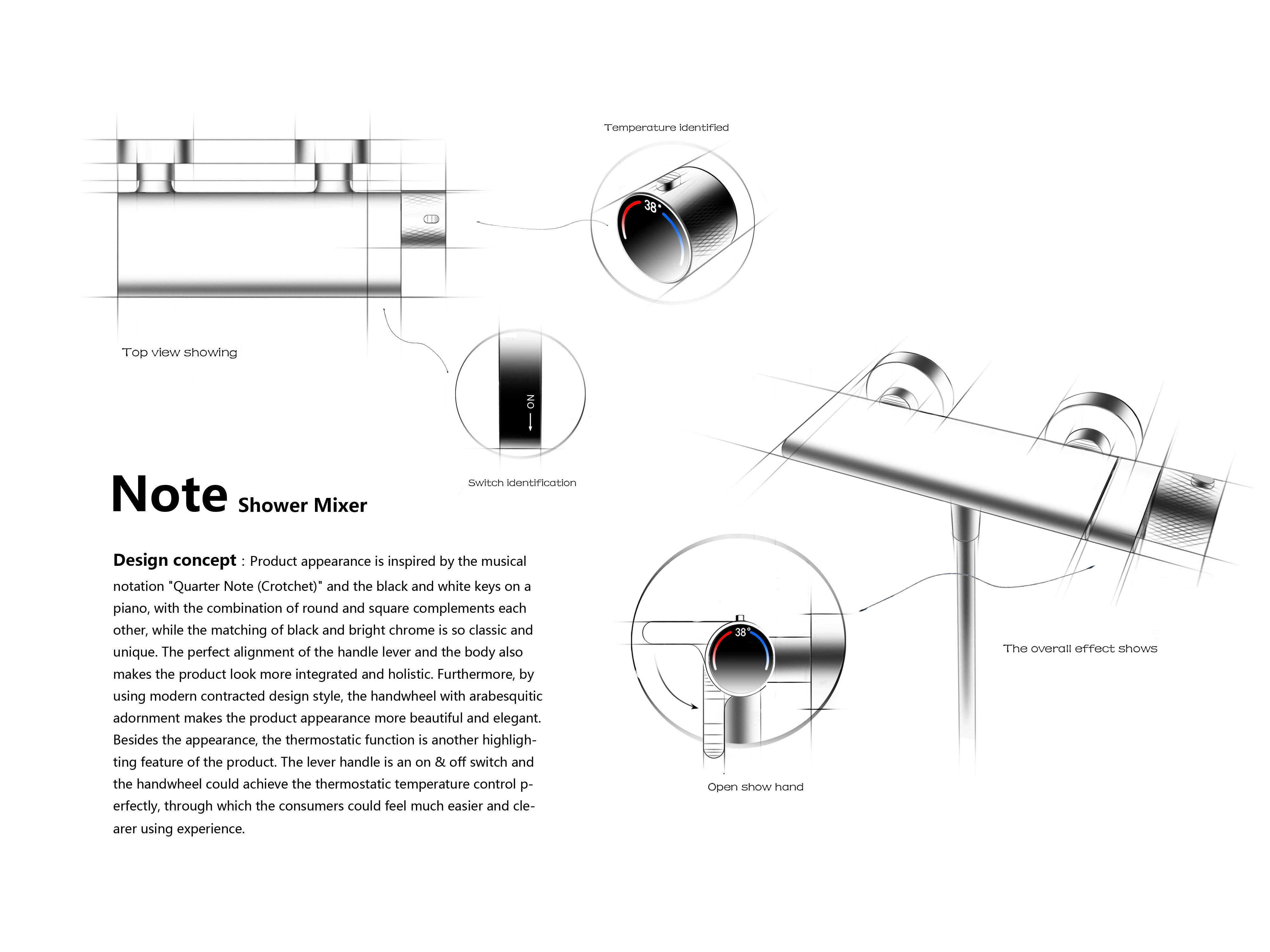 Note Shower Mixer