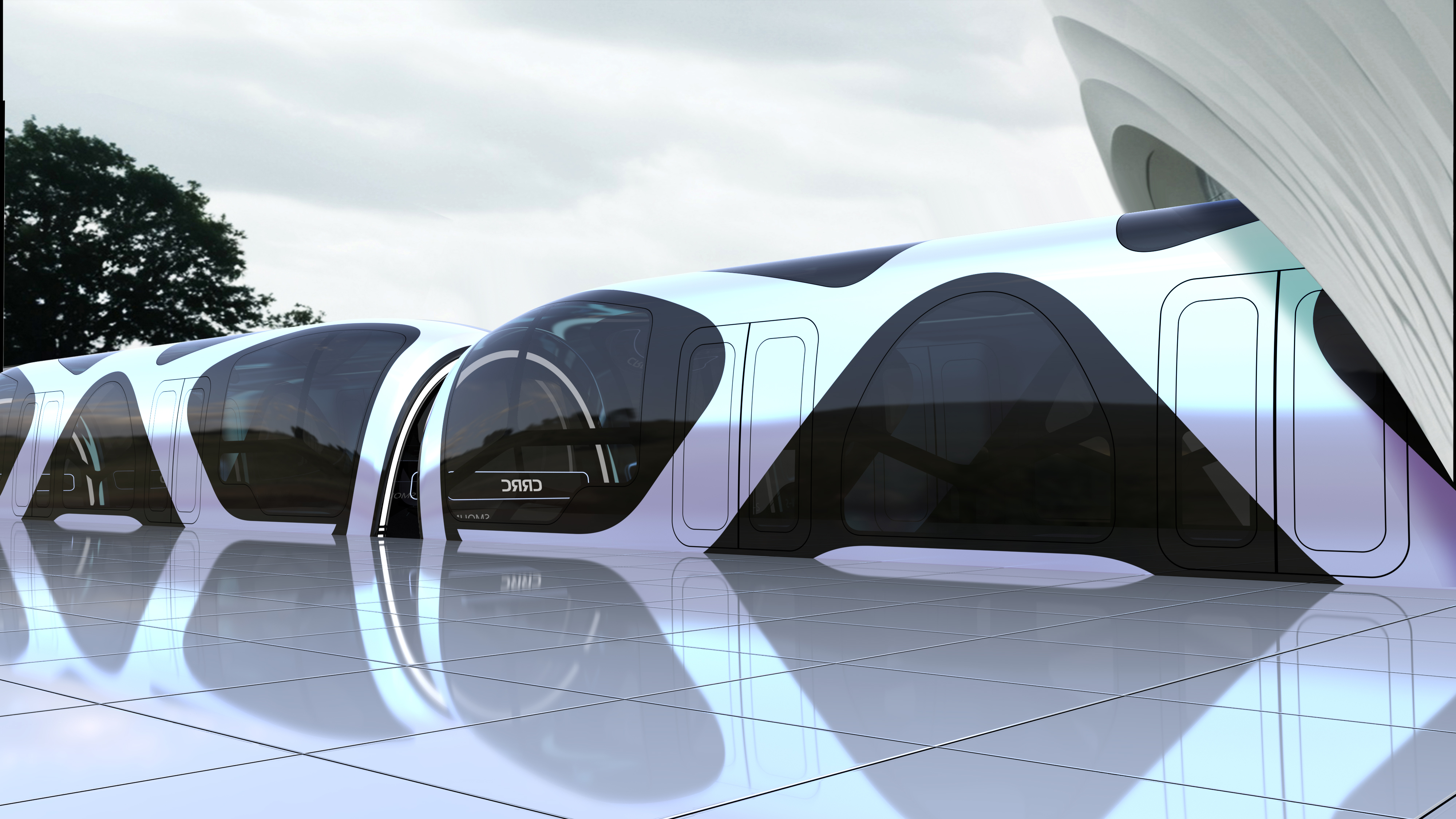 Single-axle monorail straddle train