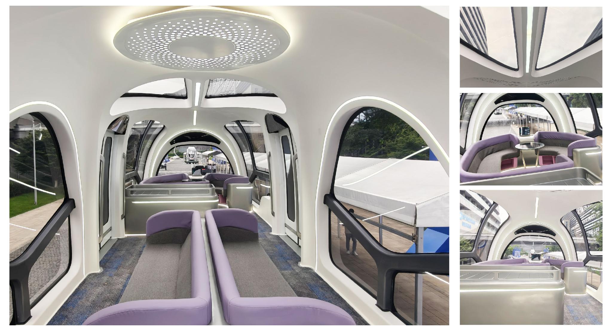 Single-axle monorail straddle train