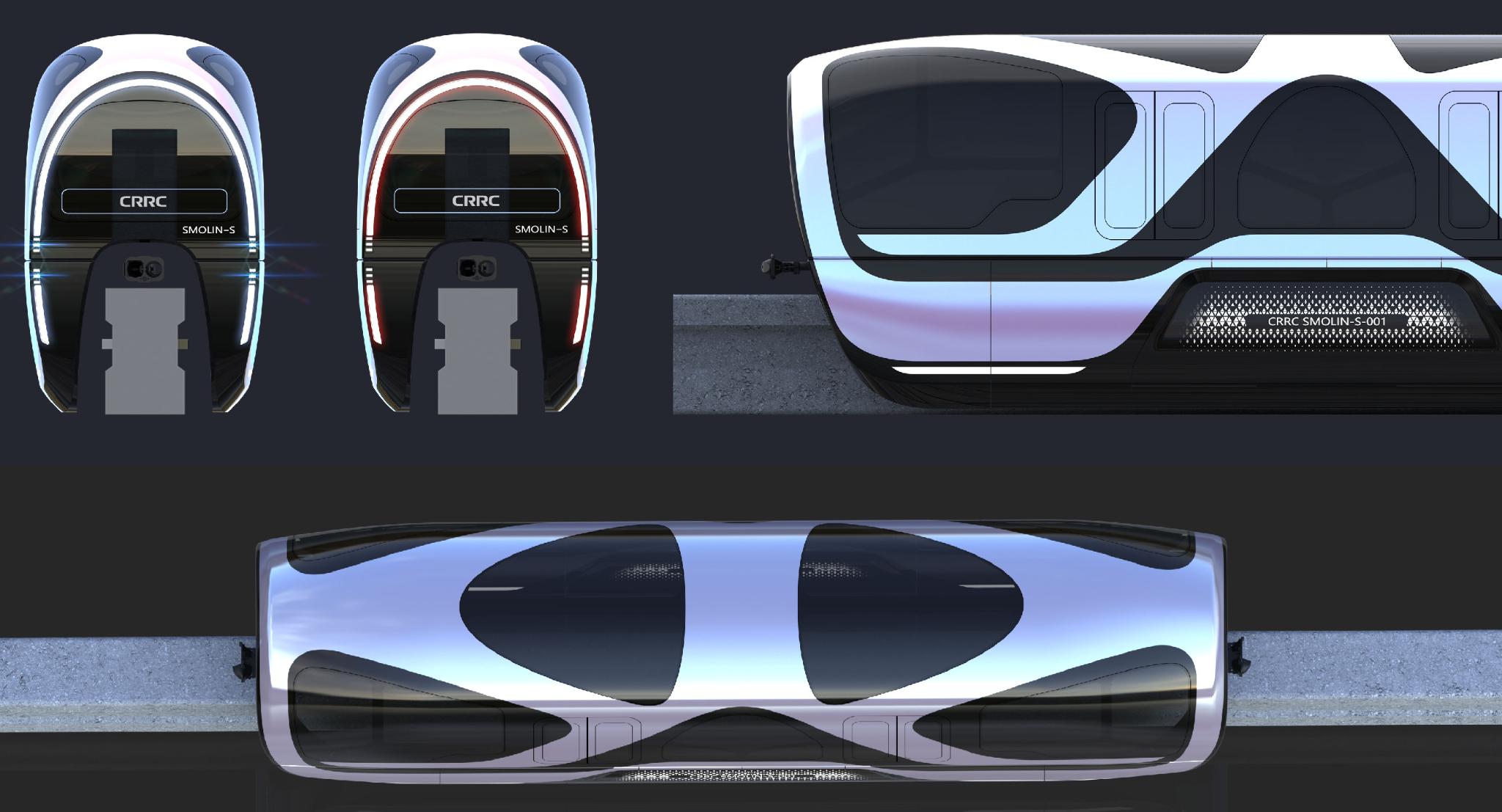 Single-axle monorail straddle train