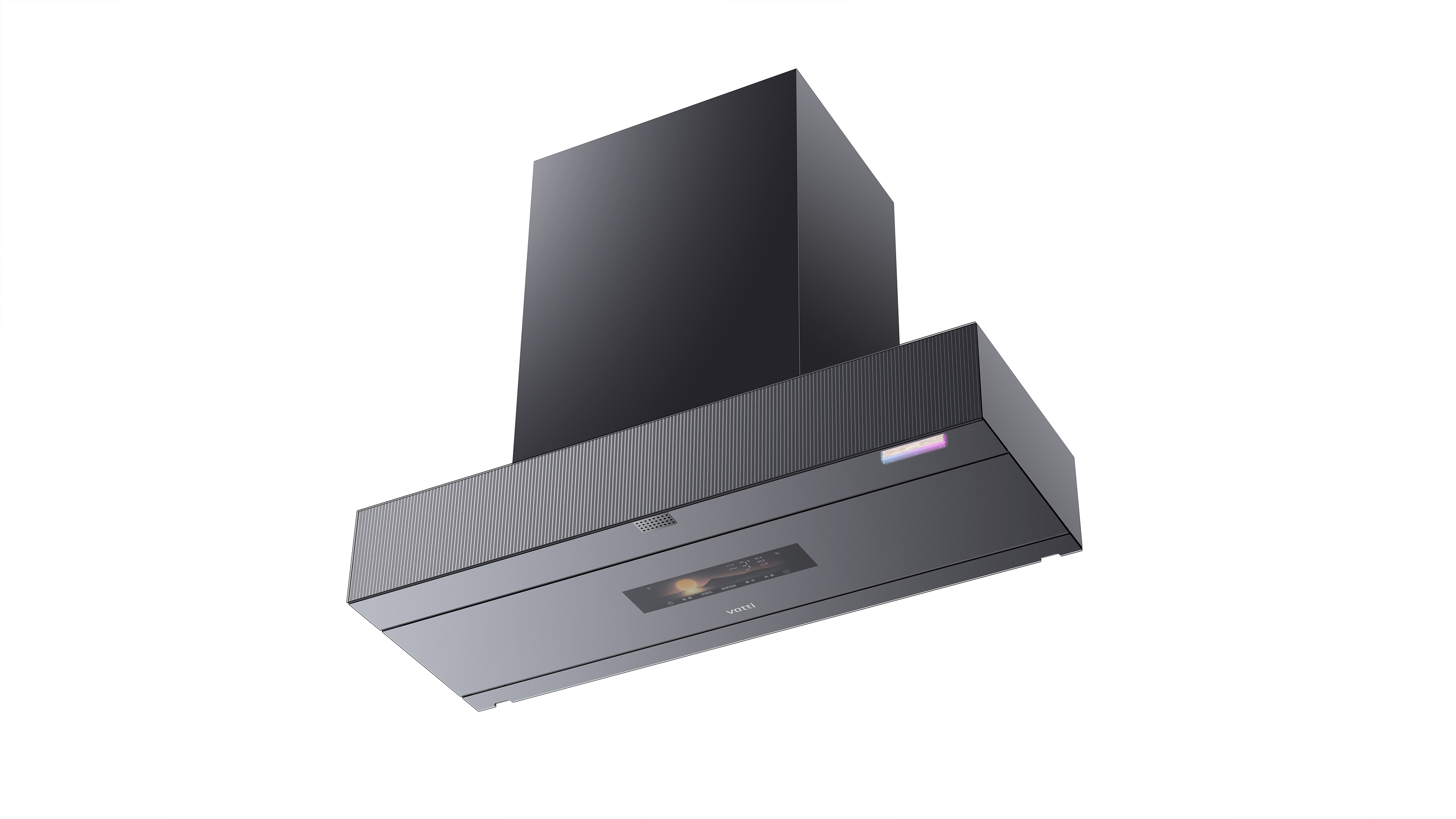 Concealed range hood